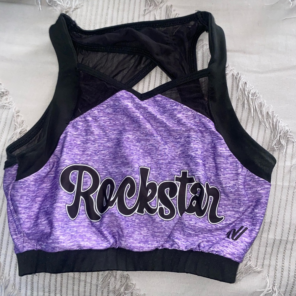 rockstar cheer sports bra practice wear